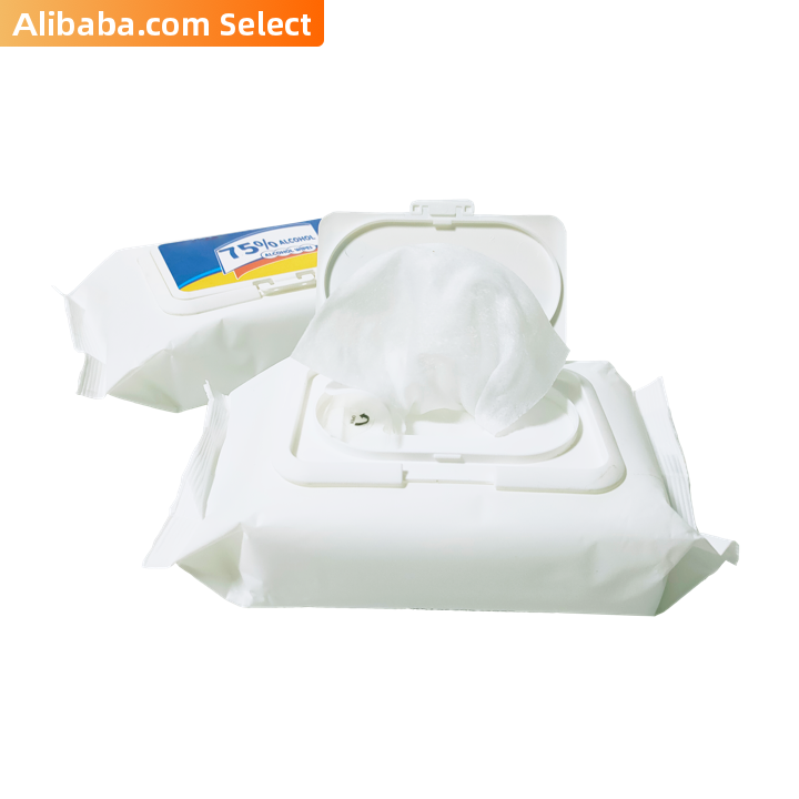 商品Alt模板：Alibaba select 50pcs in bag 75% Alcohol Wipes Disinfectant Wipes for US/EU market - xtest